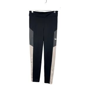 Nike Girl's Dri-Fit Trophy Leggings Black White size XL